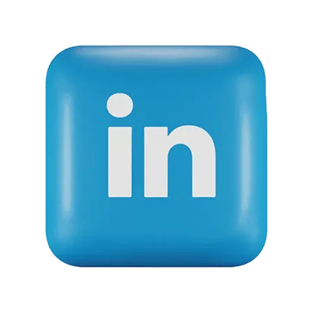 linkedin icon 3d